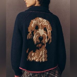 The Jesse Dog Icon Cardigan Sweater by Pilcro